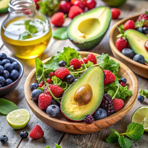 Sałatka z Awokado i Owoców Leśnych